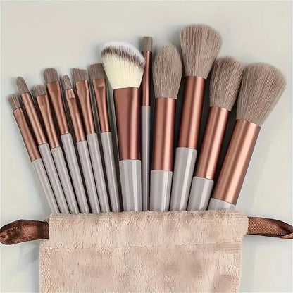 13/33pcs Professional Makeup Brush Set with Accessories for Combination Skin- Featuring Soft Brushes，Suitable for Beginners